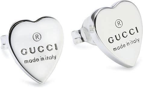 orecchini a cuore gucci|Orecchini in Argento .